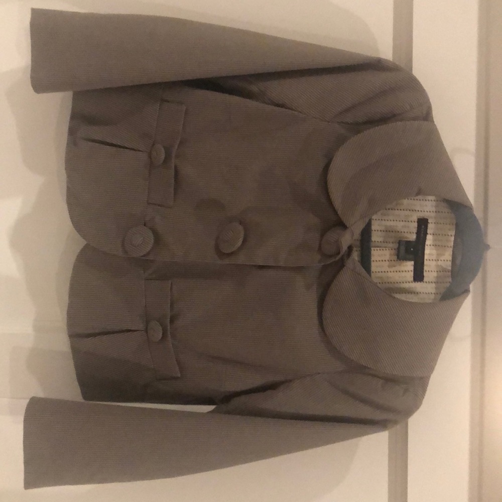 Marc by Marc Jacobs crop, pinstripe jacket.